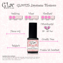 Japanese Blossom Gellak gellaknagels nagelproduckten G'lac vloeit mooi uit waardoor vijlen tot een minimum beperkt wordt, gellaknagels
