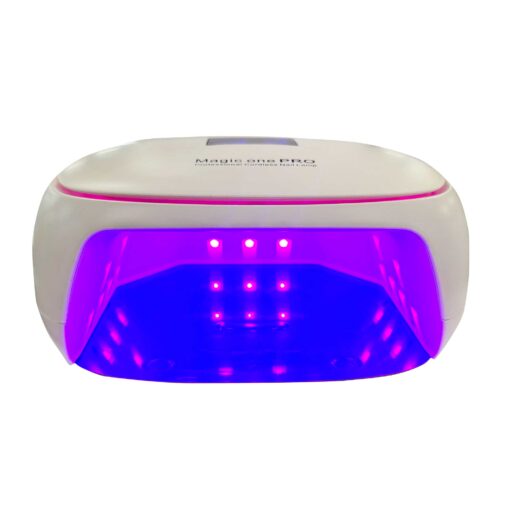 Super leuke Draadloze Led/UV lamp 80W hoog vermogen Mooi functioneel 8u Autonomie– pink Uv licht– auto-timer 30- 60en 90sec no pain mode- Sfeerverlichting